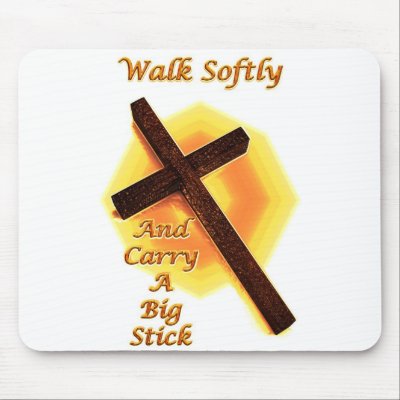 Walk Softly Mousepad by creative_eye