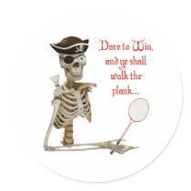 Walk the Plank Badminton stickers