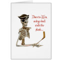 Walk The Plank Hockey Greeting Card