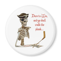 Walk The Plank Hockey Magnet