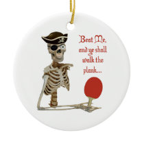 Walk the Plank Ping Pong Christmas Ornaments