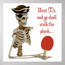 Walk the Plank Ping Pong Poster