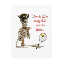 Walk the Plank Pirate Tennis Postcards