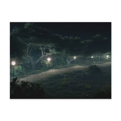 Walk Through The Woods 2009 Postcard by 3dartwork