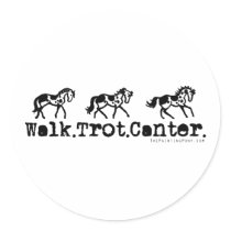 Walk Trot Canter stickers by PaintingPony Walk Trot Canter stickers