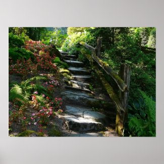 Walk With Me in the Garden print