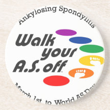 Walk Your A.S. Off Drink Coaster