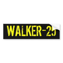 WALKER-25 Bumper Sticker bumper stickers by walker25film WALKER-25 Bumper Sticker bumper stickers