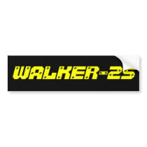 WALKER-25 Bumper Sticker bumper stickers by walker25film WALKER-25 Bumper Sticker bumper stickers