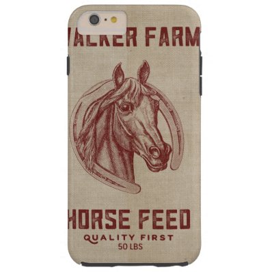 Walker Farms Horse Feed Sack Tough iPhone 6 Plus Case
