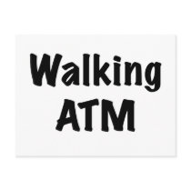 Walking ATM Postcard