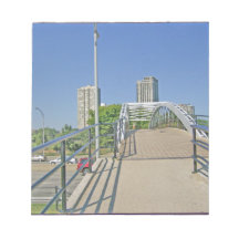 Walking Back to Chicago from the Beach Memo Note Pads