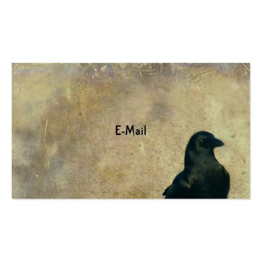 Walking Crow Business Card Template (back side)