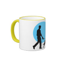 WALKING DOG MOON mugs by Sofia_Youshi WALKING DOG MOON mugs