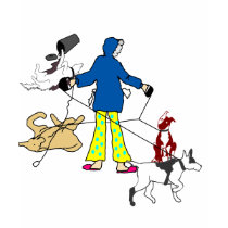 Walking Flyball Dogs t-shirts