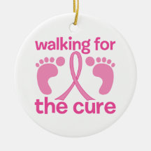 Walking For The Cure Christmas Ornaments