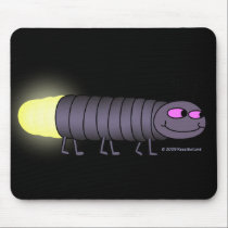 Walking Glowworm at Night Mousepad mousepads