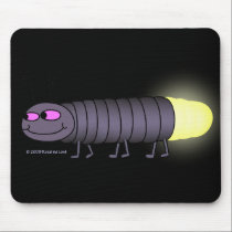 Walking Glowworm at Night Mousepad mousepads