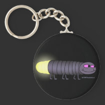 Walking Glowworm Keychain