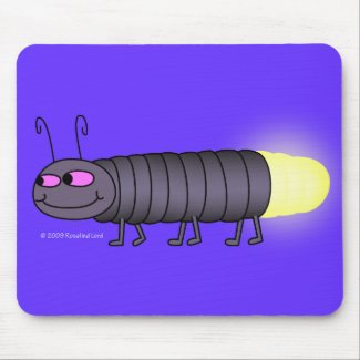 Walking Glowworm Mousepad mousepad