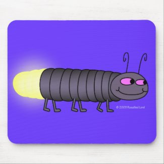 Walking Glowworm Mousepad mousepad