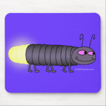 Walking Glowworm Mousepad mousepads