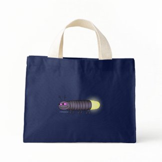 Walking Glowworm Navy Blue Bag bag
