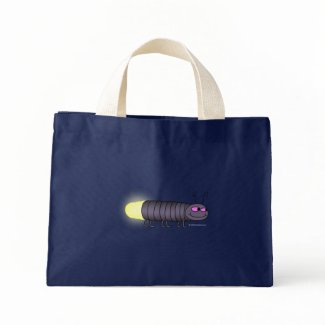 Walking Glowworm Navy Blue Bag bag