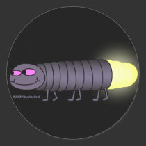 Walking Glowworm Sticker
