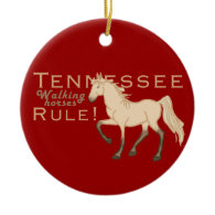 Walking Horses Rule Christmas Tree Ornaments