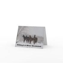 Walking In A Winter Wonderland Greeting Card