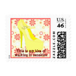 Walking in Sunshine Stiletto Postage Stamp