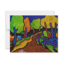 Walking in Vermont by Piliero invitations