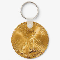 Walking Liberty 1 Dollar Gold COIN keychains