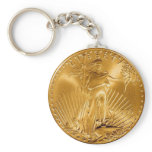Walking Liberty 1 Dollar Gold COIN keychains