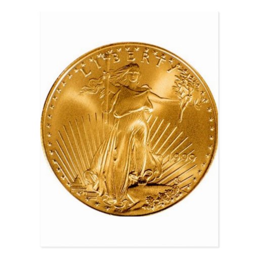 Walking Liberty Coin Post Card