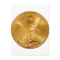 Walking Liberty Coin Post Card