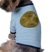 Walking Liberty Golden Coin Dog Tshirt