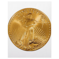 Walking Liberty Golden Coin Letterhead Template
