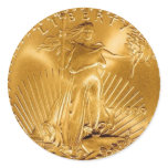 Walking Liberty Golden Coin stickers