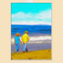 Walking On a Beach Card