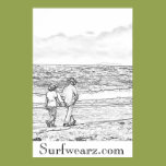 Walking On a Beach Coloring Book Poster