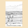 Walking On a Beach Coloring Book Poster