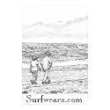 Walking On a Beach Coloring Book Poster posters