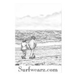 Walking On a Beach Coloring Book Poster