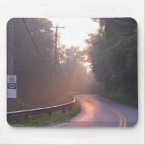 Walking on Double Lines Mouse Pad mousepads