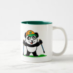 This cute panda is nordic walking with ski poles. He loves to be in the outdoors and take in the fresh air. His hat sports a picture of a leaf showing everyone that he loves nature and supports the environment. This makes a great gift for anyone who loves walking outside, nordic walking, fitness walking or pole walking.