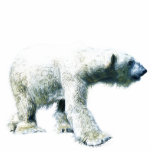 Walking POLAR BEAR (sculpted) Wildlife Magnet Photo Cut Out