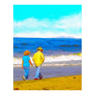 Walking Poster by Surfwearzcom