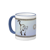 Walking Siamese Mug mugs